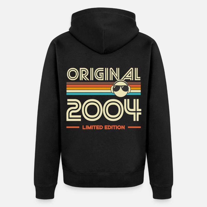 Original 2004 Edition Limitée - Veste à capuche bio Premium Unisexe - noir