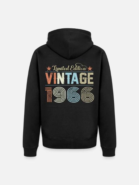 Millésime 1966 - Veste à capuche bio Premium Unisexe - noir