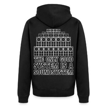 Soundsystem Jungle Reggae Bass - Veste à capuche bio Premium Unisexe - noir - Dos - Nico (187cm)