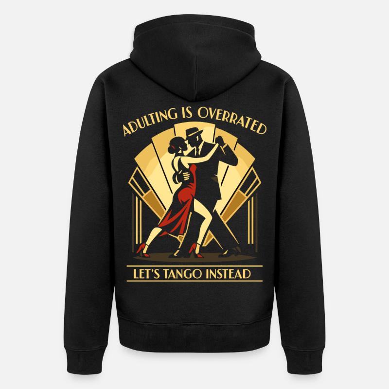Tango Argentino Danse de salon cadeau - Veste à capuche bio Premium Unisexe - noir