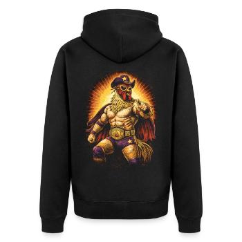 Lucha Libre Luchador - Veste à capuche bio Premium Unisexe - noir - Dos - Nico (187cm)