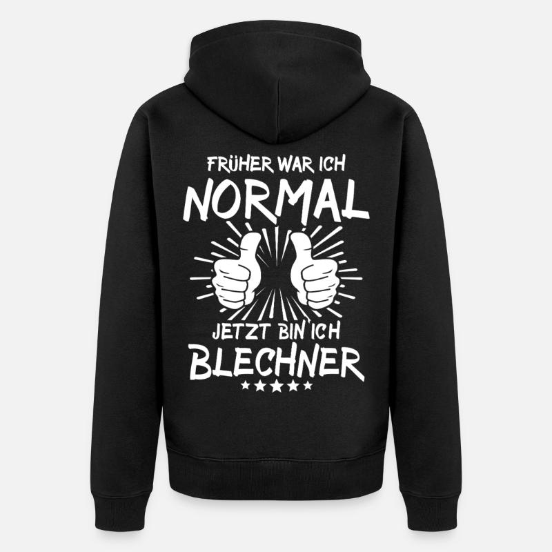Blechner - Unisex Premium Bio Zip Hoodie - Schwarz