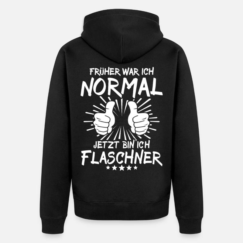 Plombier - Veste à capuche bio Premium Unisexe - noir