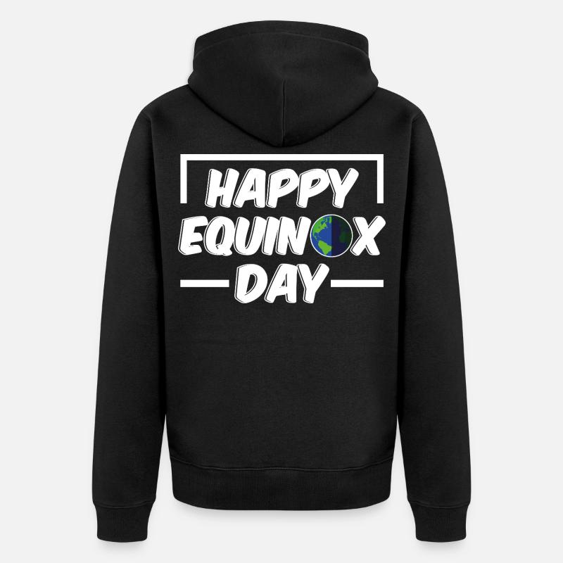 Joyeuse journée de l’équinoxe Pâques Ostara - Veste à capuche bio Premium Unisexe - noir