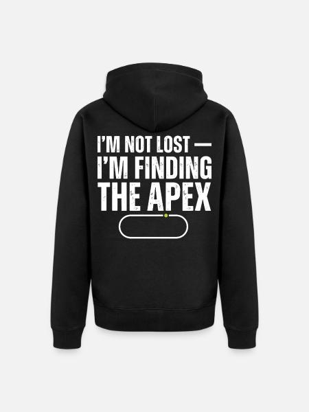 Don't get lost find the summit - Unisex Premium Organic Zip Hoodie - black