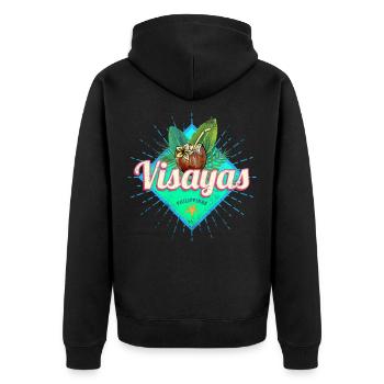 Visayas Philippinen Kokosnuss Filipino Souvenir - Veste à capuche bio Premium Unisexe - noir - Dos - Nico (187cm)