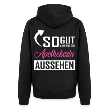 Seul un pharmacien peut avoir une telle apparence - Veste à capuche bio Premium Unisexe - noir - Dos - Nico (187cm)