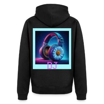 Disc-jockey - Veste à capuche bio Premium Unisexe - noir - Dos - Nico (187cm)