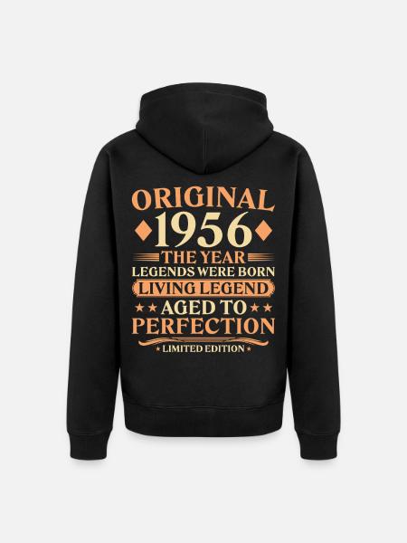 70. Geburtstag Legende – Vintage Original 1956 - Ekologisk premiumluvjack unisex - svart