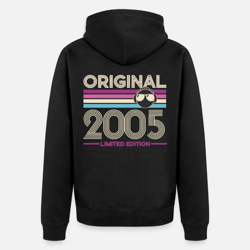 Original 2005 Édition Limitée - Veste à capuche bio Premium Unisexe - noir