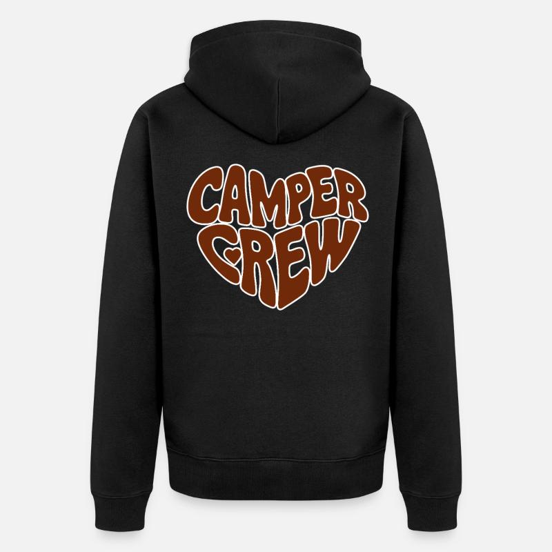 Camper crew - Unisex Premium Bio Zip Hoodie - Schwarz