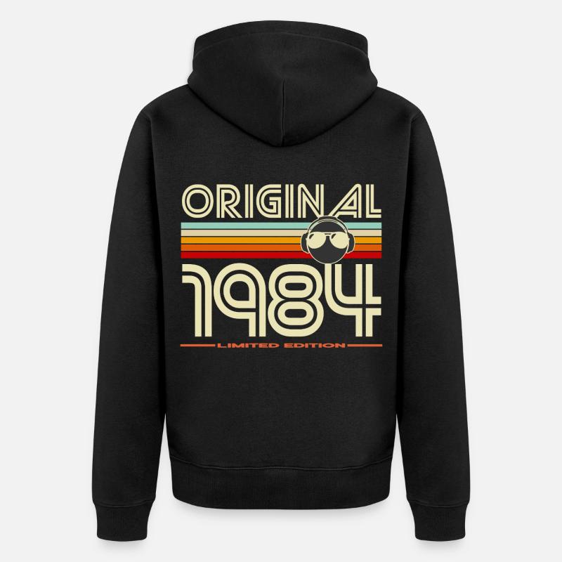 Original 1984 Édition Limitée - Veste à capuche bio Premium Unisexe - noir
