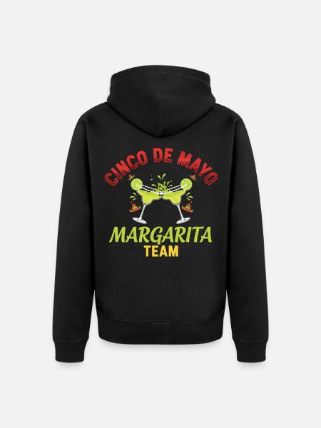 Cinco De Mayo Margarita Team - Unisex Premium Bio Zip Hoodie - Schwarz
