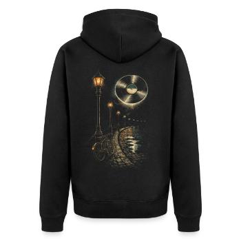 Disques vinyles de collection Vinyl Vinyl Collections - Veste à capuche bio Premium Unisexe - noir - Dos - Nico (187cm)