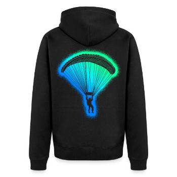 Parapente Parapente Hommes Parapente Parapente - Veste à capuche bio Premium Unisexe - noir - Dos - Nico (187cm)