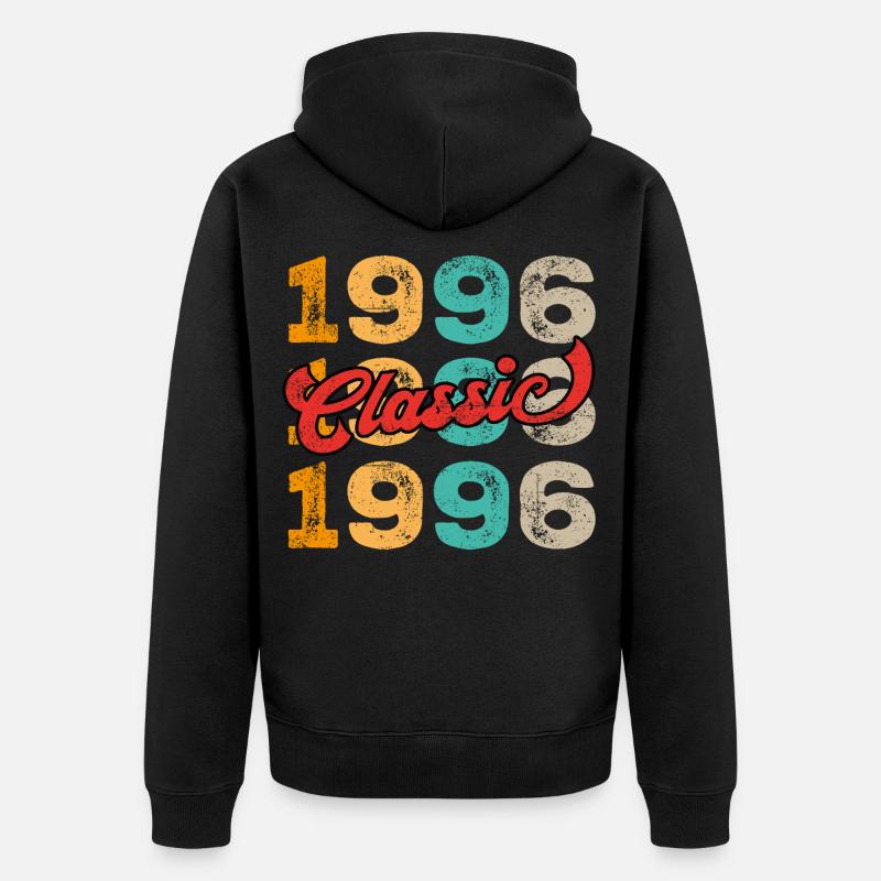 Classique 1996 - Veste à capuche bio Premium Unisexe - noir