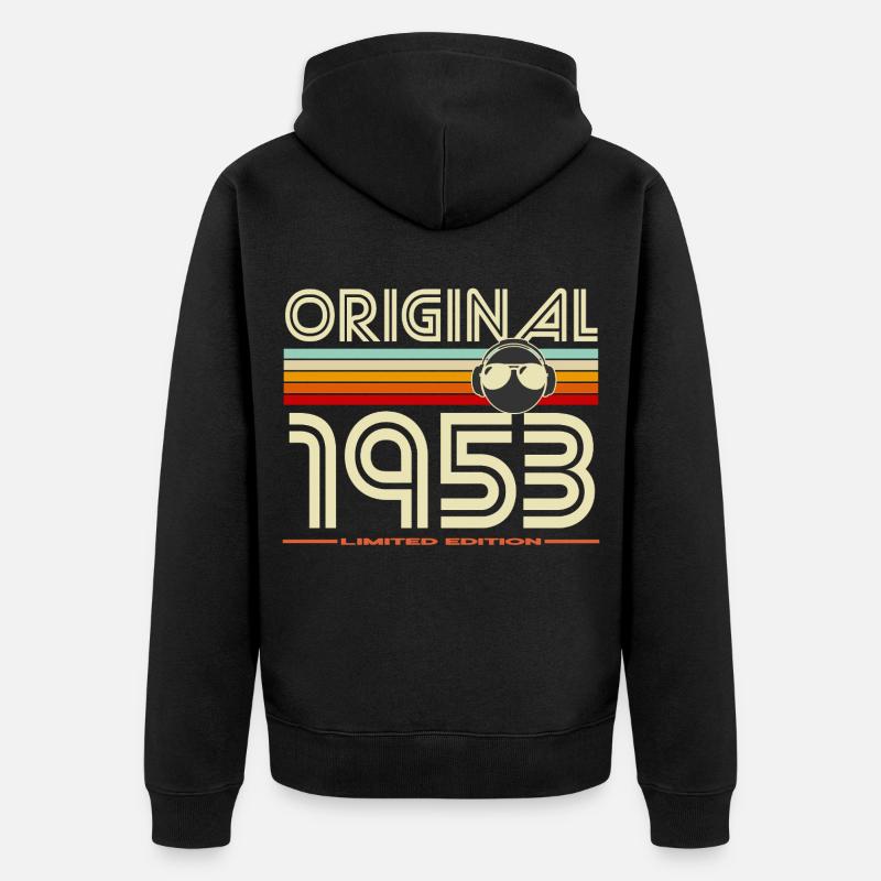 Original 1953 Édition Limitée - Veste à capuche bio Premium Unisexe - noir
