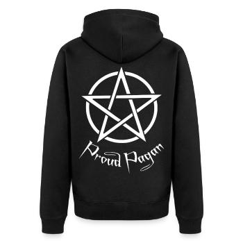 Bénédictions de Beltane Premier Mai Pagan - Veste à capuche bio Premium Unisexe - noir - Dos - Nico (187cm)