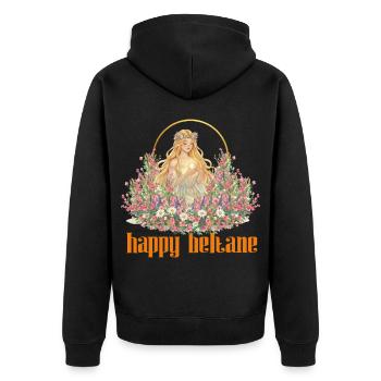 Joyeuses bénédictions de Beltane Célébrations du 1er mai Pagans - Veste à capuche bio Premium Unisexe - noir - Dos - Nico (187cm)