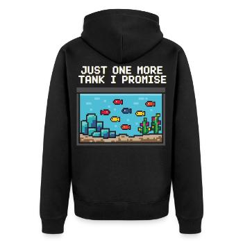 Diction du joueur d’aquarium - Veste à capuche bio Premium Unisexe - noir - Dos - Nico (187cm)