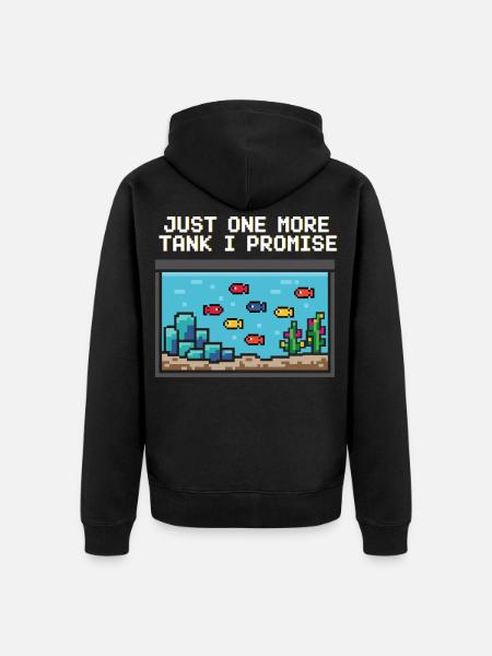 Aquarium Gamer Saying - Unisex Premium Organic Zip Hoodie - black