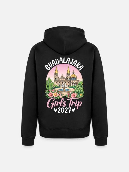 Guadalajara Girls Trip - Unisex Premium Organic Zip Hoodie - black