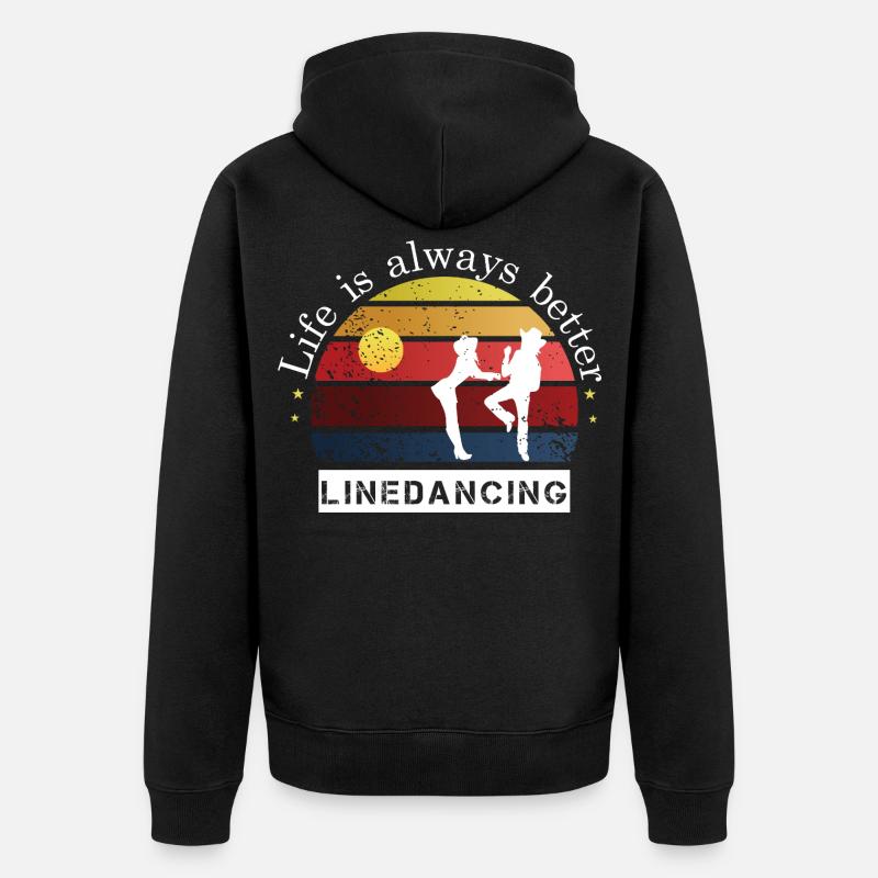 LIDA - Unisex Premium Bio Zip Hoodie - Schwarz