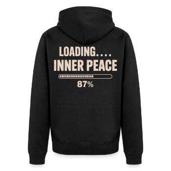 Gardener, Garden, Gardening, Plants, Hobby, Lu - Unisex Premium Organic Zip Hoodie - black - Back - Nico (187cm)