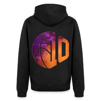 NUMÉRO 10 BASKETBALL 10E ANNIVERSAIRE - Veste à capuche bio Premium Unisexe - noir - Dos - Nico (187cm)