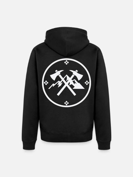 Janosik Highland Rebel Symbol - Unisex Premium Organic Zip Hoodie - black