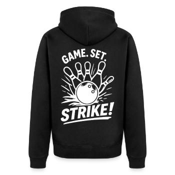 Ensemble de jeu : Strike Bowling Champion Sport Look - Veste à capuche bio Premium Unisexe - noir - Dos - Nico (187cm)