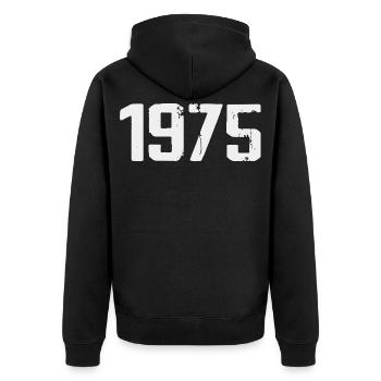Légendaire depuis 1975 Vintage 1975 Retro 1975 - Veste à capuche bio Premium Unisexe - noir - Dos - Nico (187cm)