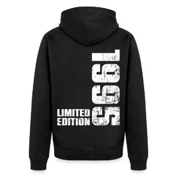 31 Year Old Birthday Gift 1995 Man Woman - Unisex Premium Organic Zip Hoodie - black - Back - Nico (187cm)