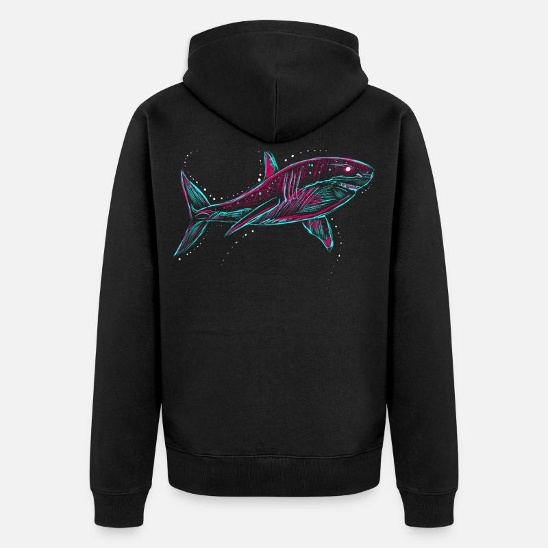 Neo Shark - Veste à capuche bio Premium Unisexe - noir