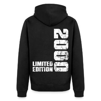 26 Years 2000 Birthday Gift Man Woman - Unisex Premium Organic Zip Hoodie - black - Back - Nico (187cm)