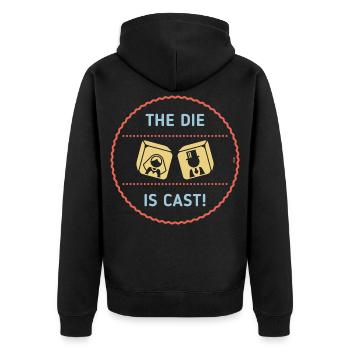Le sort est jeté ! (Patch de fin de jeu de fête de garçon / 3C) - Veste à capuche bio Premium Unisexe - noir - Dos - Nico (187cm)