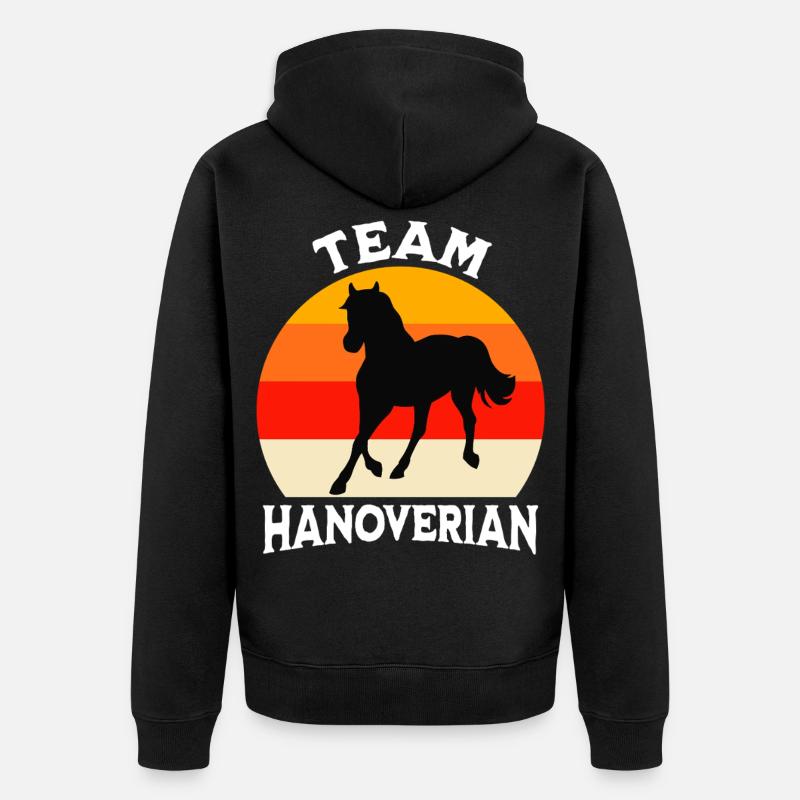 Équipe Hannoveraner - Veste à capuche bio Premium Unisexe - noir