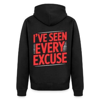 Enseignant à la retraite, j’ai vu toutes les excuses de l’éducation - Veste à capuche bio Premium Unisexe - noir - Dos - Nico (187cm)