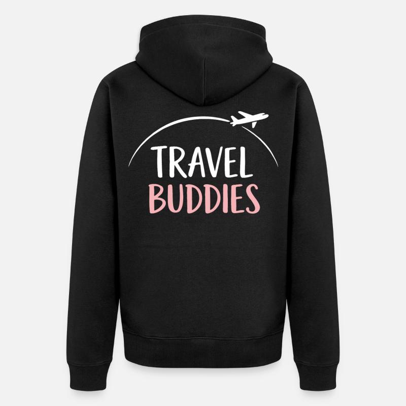 Compagnons de voyage - Veste à capuche bio Premium Unisexe - noir