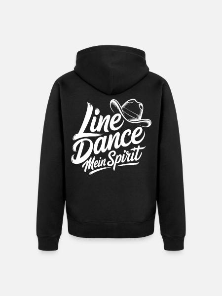 Line Dance My Spirit - Unisex Premium Organic Zip Hoodie - black