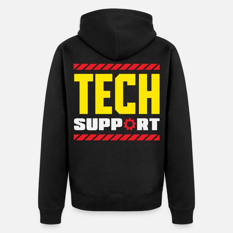 Support technique Équipement industriel - Veste à capuche bio Premium Unisexe - noir