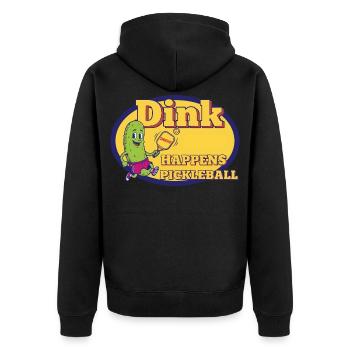 Pickleball Dink Happen, drôle d’amour du pickleball - Veste à capuche bio Premium Unisexe - noir - Dos - Nico (187cm)