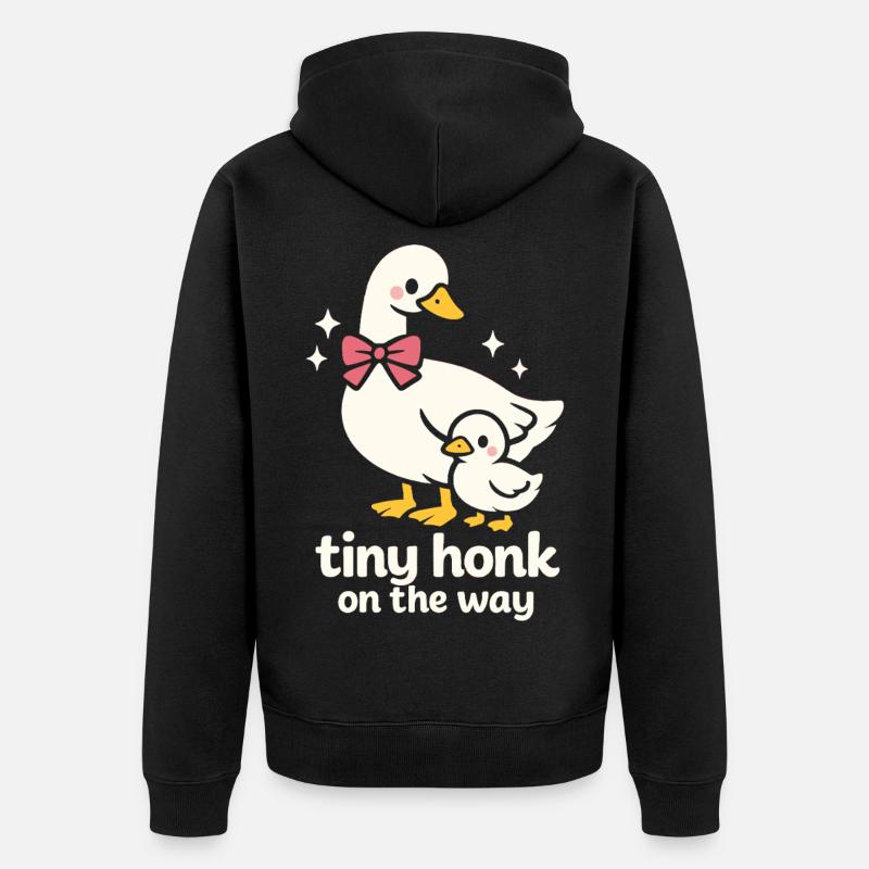 Tiny Honk - Unisex Premium Bio Zip Hoodie - Schwarz