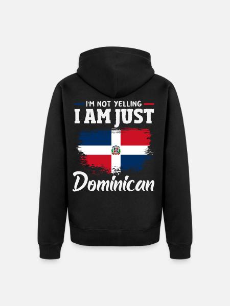 Dominican Republic Flag Dom Rep Pride - Unisex Premium Organic Zip Hoodie - black