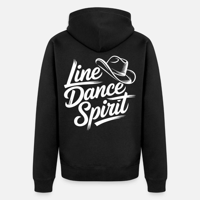Line Dance Spirit - Veste à capuche bio Premium Unisexe - noir