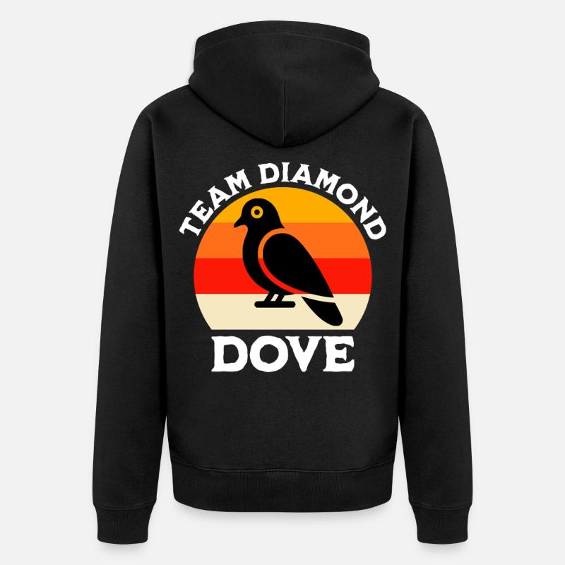 Équipe Diamond Pigeon - Veste à capuche bio Premium Unisexe - noir
