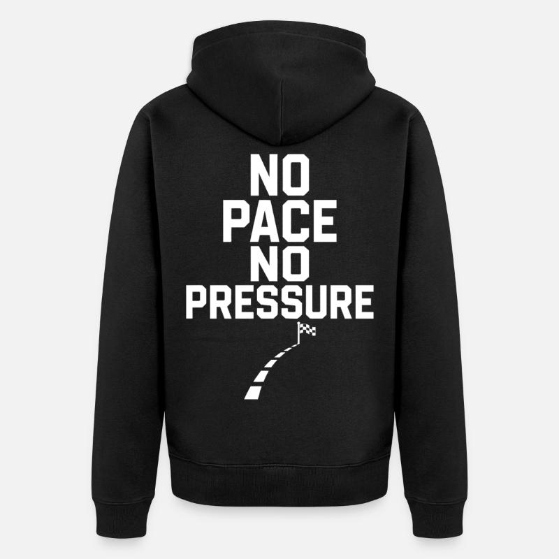 Pas de rythme, pas de pression - Veste à capuche bio Premium Unisexe - noir