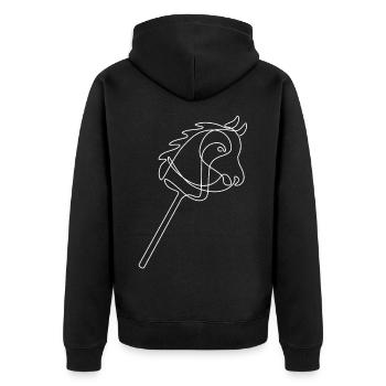 Montage amateur | Équitation | Sports | Don - Veste à capuche bio Premium Unisexe - noir - Dos - Nico (187cm)