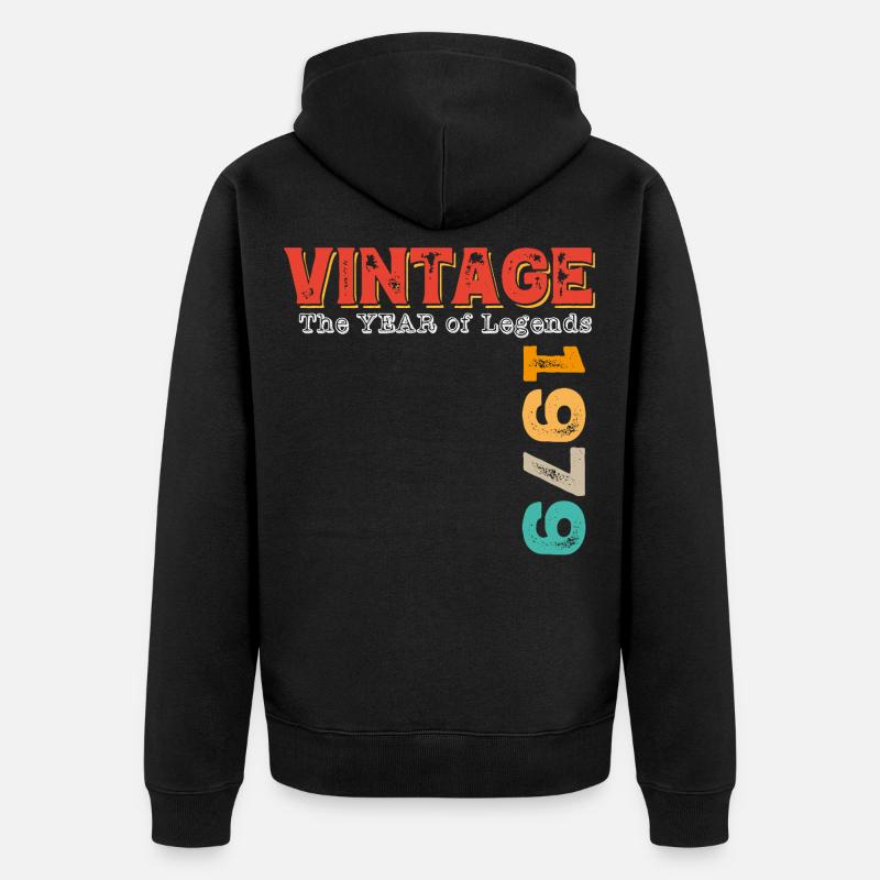 Millésime 1979 - Veste à capuche bio Premium Unisexe - noir