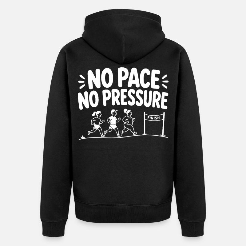Pas de rythme, pas de pression - Veste à capuche bio Premium Unisexe - noir